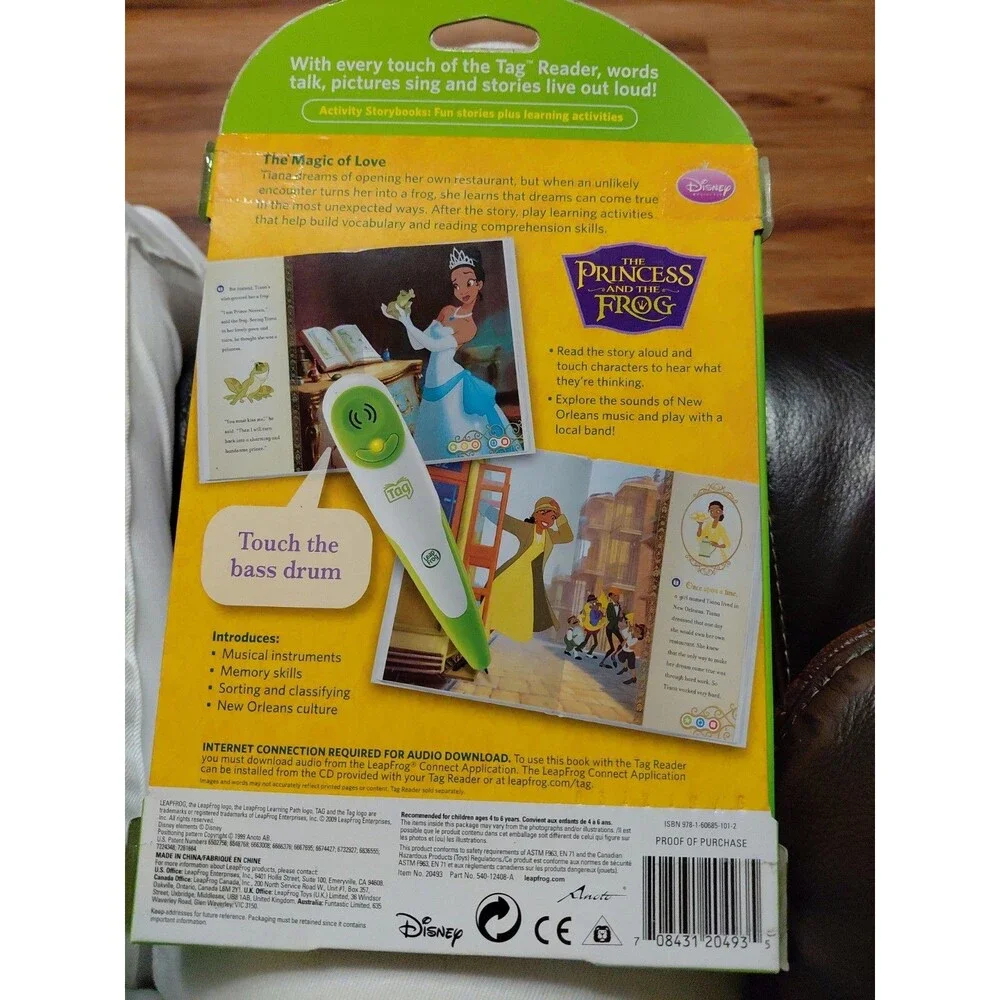 The Princess and the Frog: Tiana's New Dream Leap Frog TAG Reading System Book